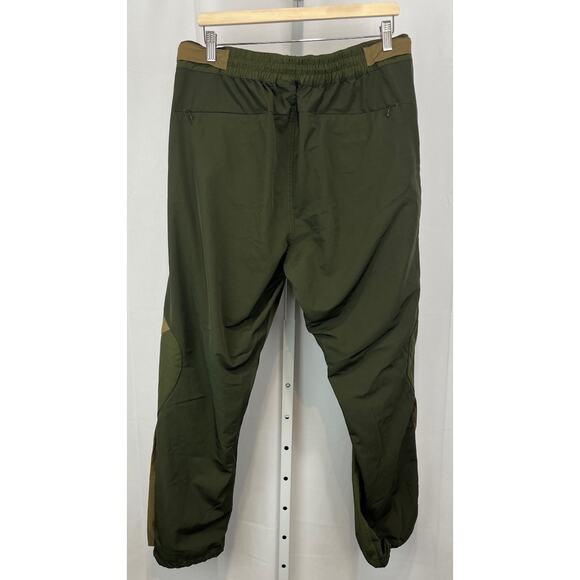 NINE POINT NINE 9.9 N/N Hybrid Zip Ankle Pants Pockets Zip Fly Green Tan Size L - Picture 2 of 10